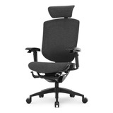 Cadeira Escritório Dt3 Office Iryna V2 Df Grey - 13940-7 Cor Cinza Material Do Estofamento Mesh