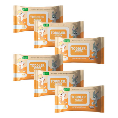 Toallitas Húmedas Para Bebe Toddler Con Aloe Vera Combo 6 Paquetes X 48 Unidades Cierre Con Tapita Plástica Hipoalergénicas Sin Parabenos Ni Alcohol Dermatológicamente Testeadas Recien Nacidos | MercadoLibre