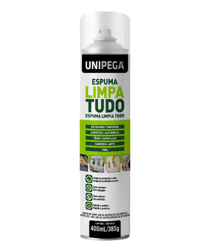 Espuma Limpa Tudo Limpeza D/sofa Estofado Couro Tenis