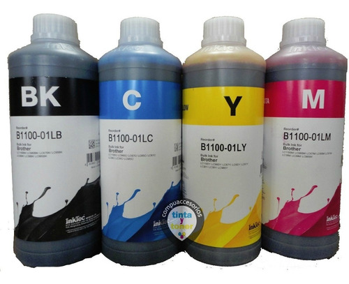 Kit 4 Tintas Generica Para Hp Vivera 1lit/3-250ml.