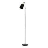 Lampara De Pie Negra Flexible E27 Diseño Moderno Max 20w C