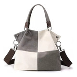 Bolso Bandolera De Mujer Con Patchwork Cuadrado