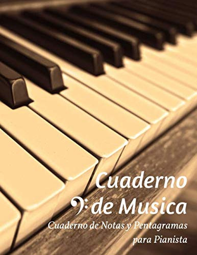 Cuaderno De Musica Cuaderno De Notas Y Pentagramas Para Pian