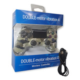 Controle Para Ps4 Sem Fio Compatível Bluetooth Camuflado