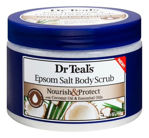 Dr Teals Exfoliante Corporal Sal Pura Y Aceite De Coco 454g