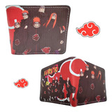 Cartera Nubes Akatsuki - Naruto - Anime - Manga - Tipo Piel