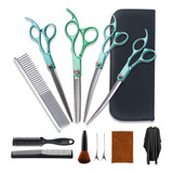 Kit De Tijeras Barbero Estilista Cortadoras De Cabello 12pcs