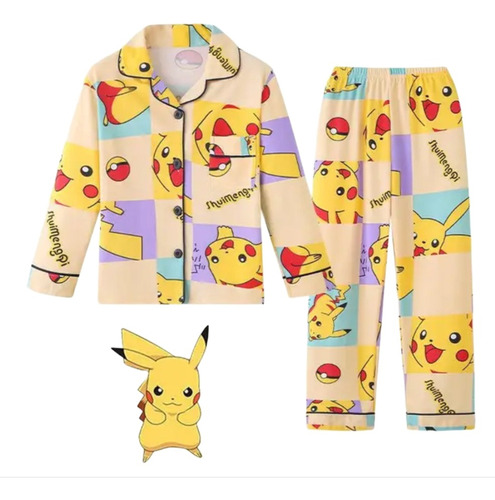 Pijama  Pikachu Pokemon Niño