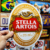 Cartel De Chapa Vinatge Cerveza Stella Artois  Apto Exterior