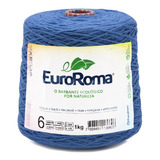 Barbante Euroroma Colorido 0903- Azul Royal N.6 1kg