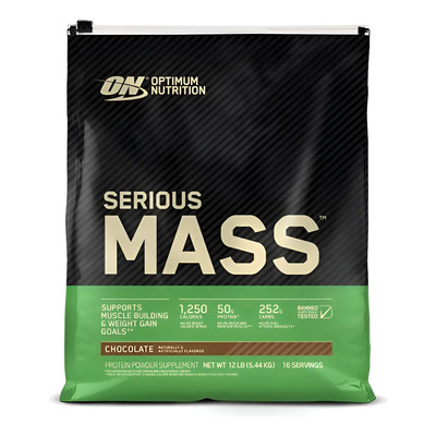 Proteina Optimum Nutrition Serious Mass 12 Libras Sabor Chocolate | Meses sin interés