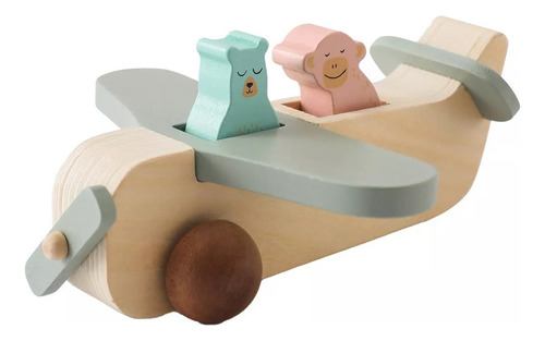 Avião De Madeira Para Bebês, Brinquedos Educativos, Modelo