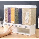 Dispensador De Cereales Pared Mesa 6 Espacios Granos Arroz