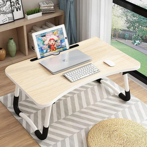 Mesa Computador Cama  Ranura Para Celular Table Y Para Vaso