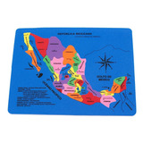 Rompecabezas Mapa México De Foamy Foami Fomi