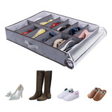 X2 Organizador De Zapatos Calzado Bajo Cama 12 Divisiones