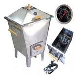 Churrasqueira Bafo Forno Defumador Inox 12kg Gás/carvão