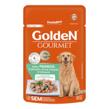 Sachê Golden Gourmet Frango Espinafre Arroz E Cenoura 85g