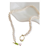 New Fashion Delicate Pearl Tulip Necklaces For Women