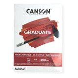 Block Canson Graduate Oleo Acrílico 290g 20h. A3 Microcentro