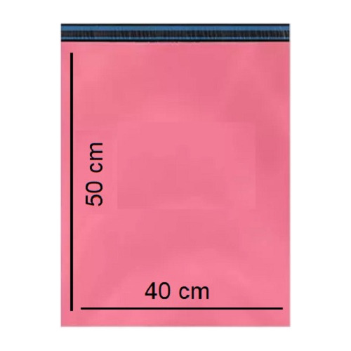 Saco Plastico Rosa Pink Correios Sedex 40x50 100 Unidades 