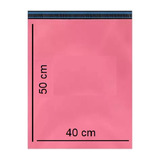 Saco Plastico Rosa Pink Correios Sedex 40x50 100 Unidades 