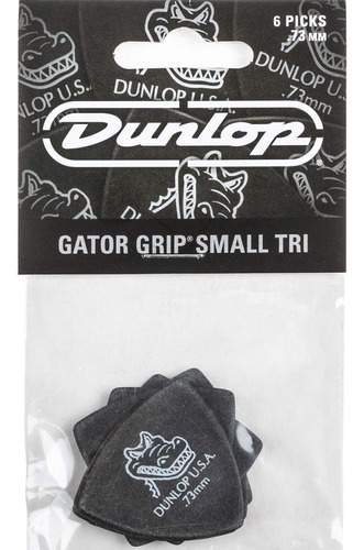Uñetas Jim Dunlop 572p073 Gator Grip Small Tri X6 Unid. .73m