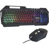 Teclado Gamer Exbom + Mouse Optico Leds Dpi Ajustável Cor Do Mouse Preto Cor Do Teclado Cinza