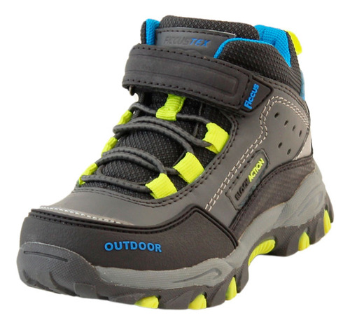 Zapatilla Outdoor Ficcus Tex Gris Kids Niño