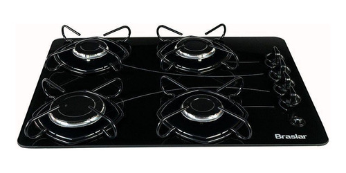 Cooktop 4 Bocas Acendimento Automático Easy Preto Bivolt