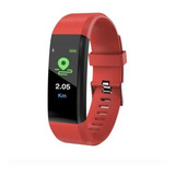 Banda Deportiva Lhotse Sm33 Rojo Pulsómetro Bluetooth