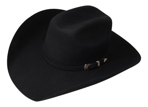 Sombrero Texana Goldstone Dallas Negra 100% Lana.