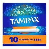 Tampones Tampax Flujo Super Plus, 10 Un