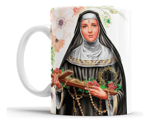 Caneca Santos Católicos Santa Rita De Cassia 325 Ml