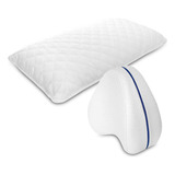 Set X2: Almohada Larga Ultrasonido + Almohada Apoyo Piernas