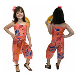 Macacão Viscose Roupa Moda Infantil Meninas Verão