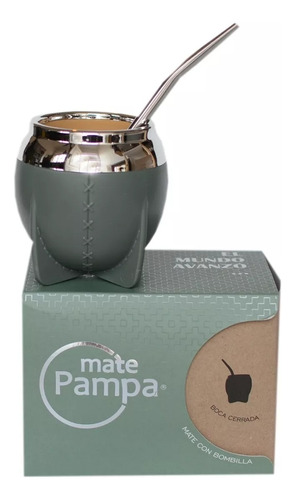 Mate Pampa Con Bombilla Y Packaging Termico Torpedo