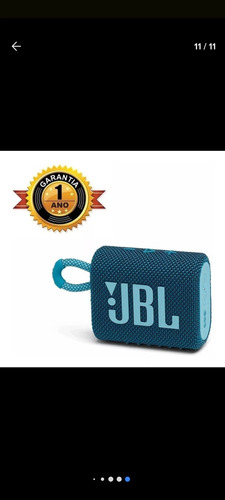Alto-falante Jbl Go 3 Portátil Com Bluetooth Waterproof Blue