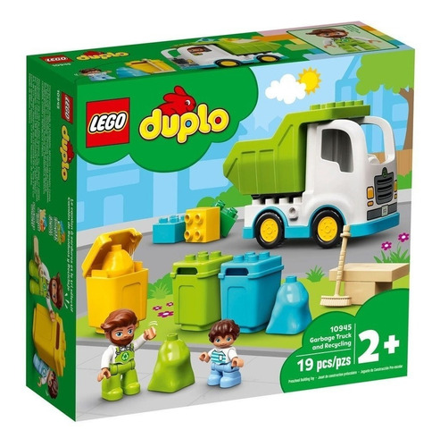 Lego Duplo Camión De Residuos Y Reciclaje 10945 Cantidad De Piezas 19
