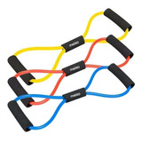 Set X3 Banda Elastica 8 Multifuerza Resistencia Gym Fitness