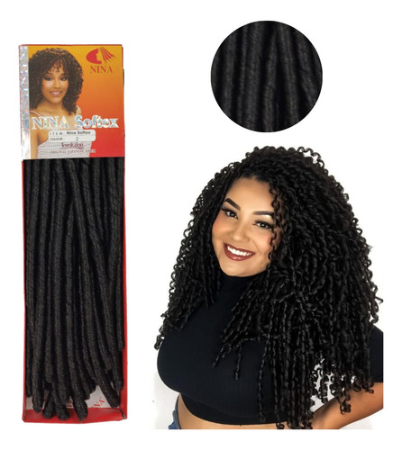 Cabelo Nina Softex Original Crochet Braids Fibras Sintéticas