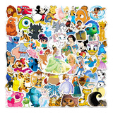 Disney Caricatura Animación A Escoger 50 Calcomanias Sticker