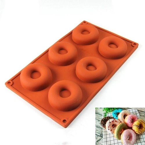 Molde De Silicona Para Donas Donuts Repostería Pastelería