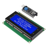 Display Lcd 20x4 Lcd20x4 Lcd2004 2004a Blanco Azul Con I2c