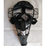 Careta Catcher Umpire Azul Marino Protector Garganta Negro