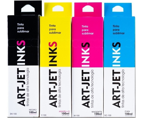 Combo X4 Tinta Para Sublimar Epson L220 L355 L380 L395 L455