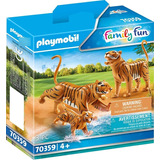 Playmobil Family Fun 70359 - Tigres Con Bebe Animales Zoo