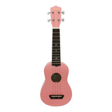 Ukelele Soprano La Sevillana Con Funda Rosa Svuke 100pnk