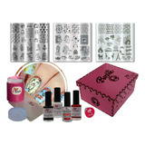 Nail Box Kit Para Decoração De Unhas Completo - Barbie