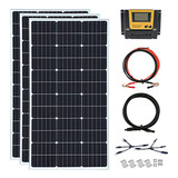 Kit Solar De Panel De 300w 12v Para Rv, Barcos, Remolques